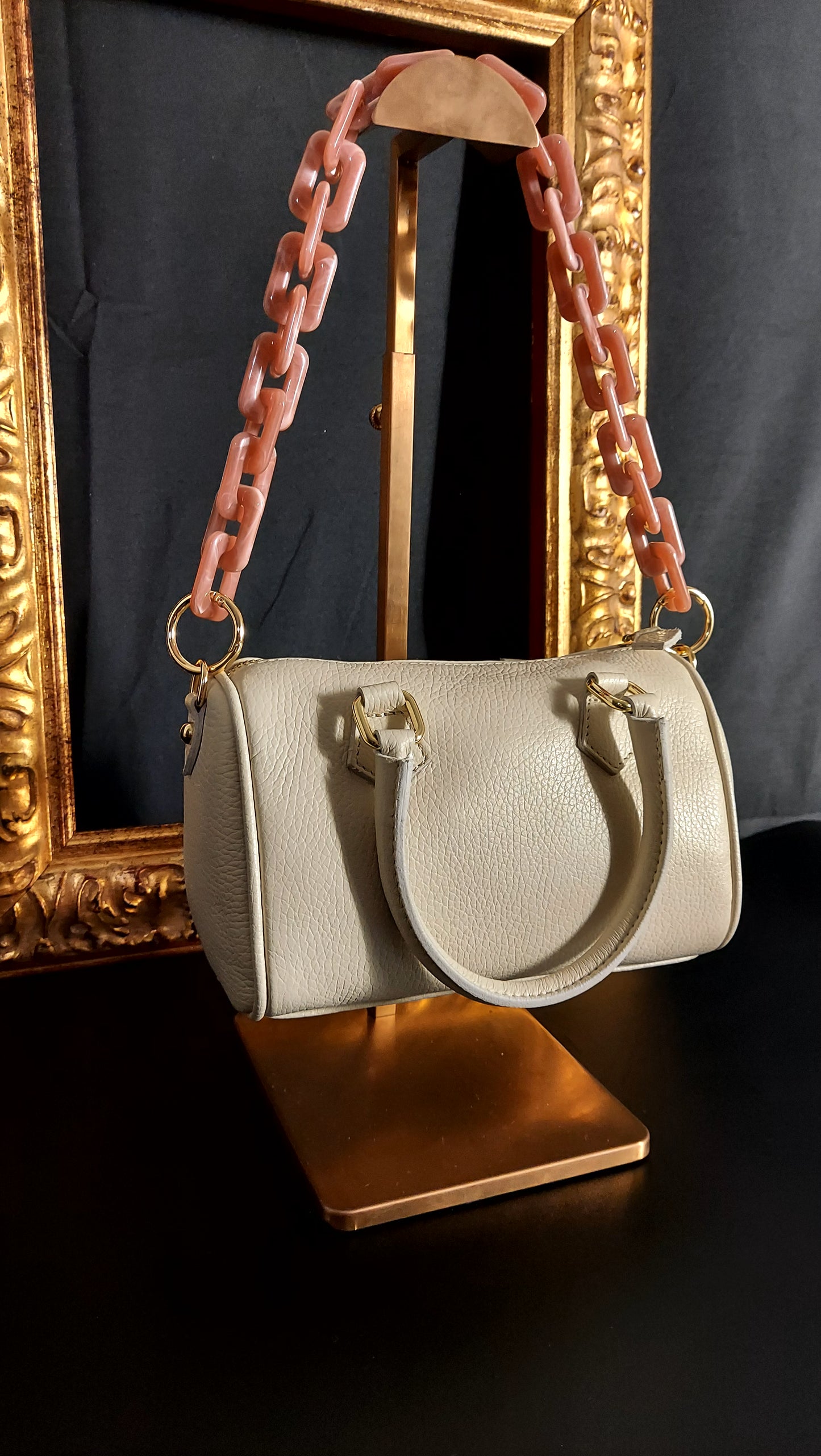 Bauletto Mini BEIGE con Catena Marmorea