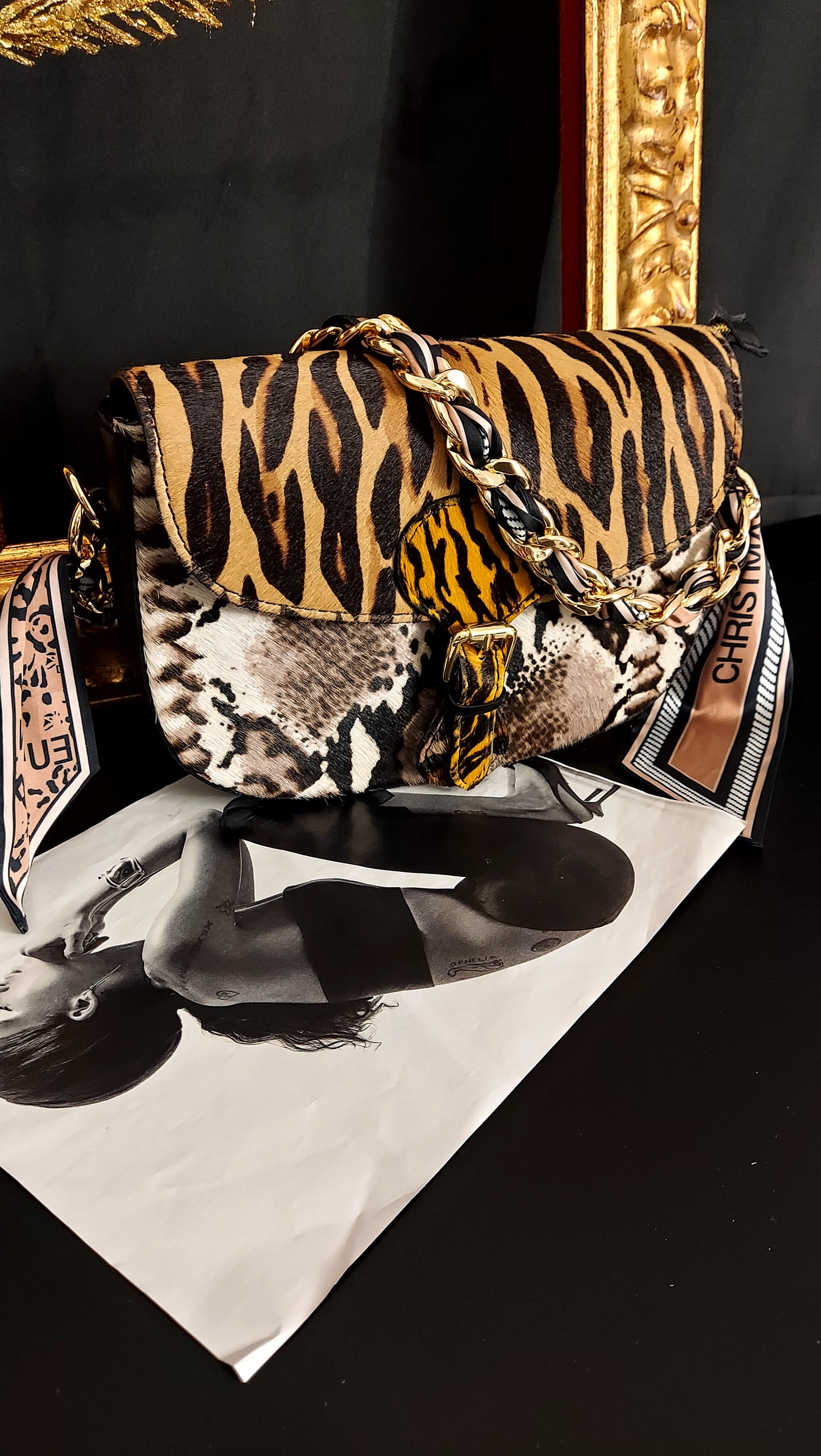 Mezzaluna in CAVALLINO con Catenina Foulard - 6 Varianti