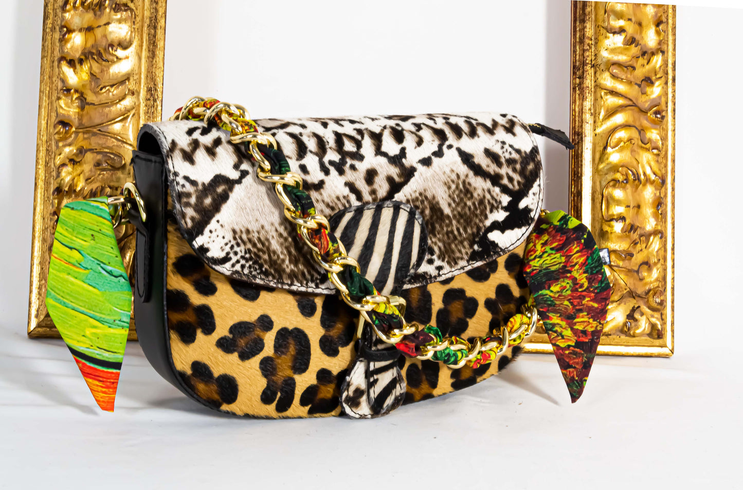 Mezzaluna in CAVALLINO con Catenina Foulard - 6 Varianti