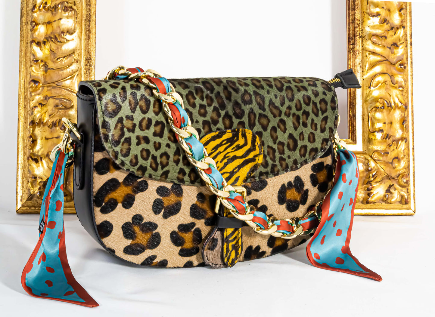 Mezzaluna in CAVALLINO con Catenina Foulard - 6 Varianti