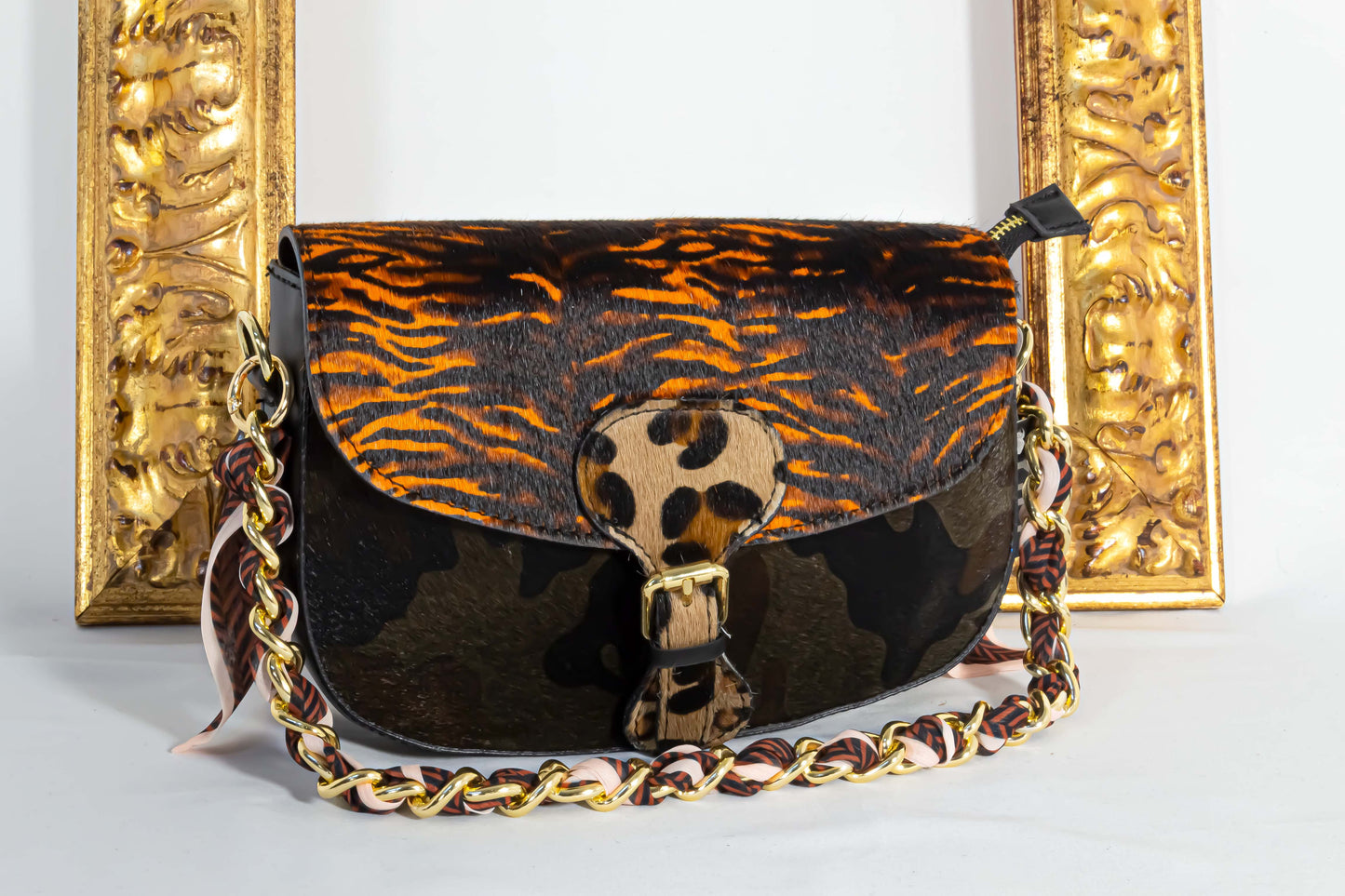 Mezzaluna in CAVALLINO con Catenina Foulard - 6 Varianti