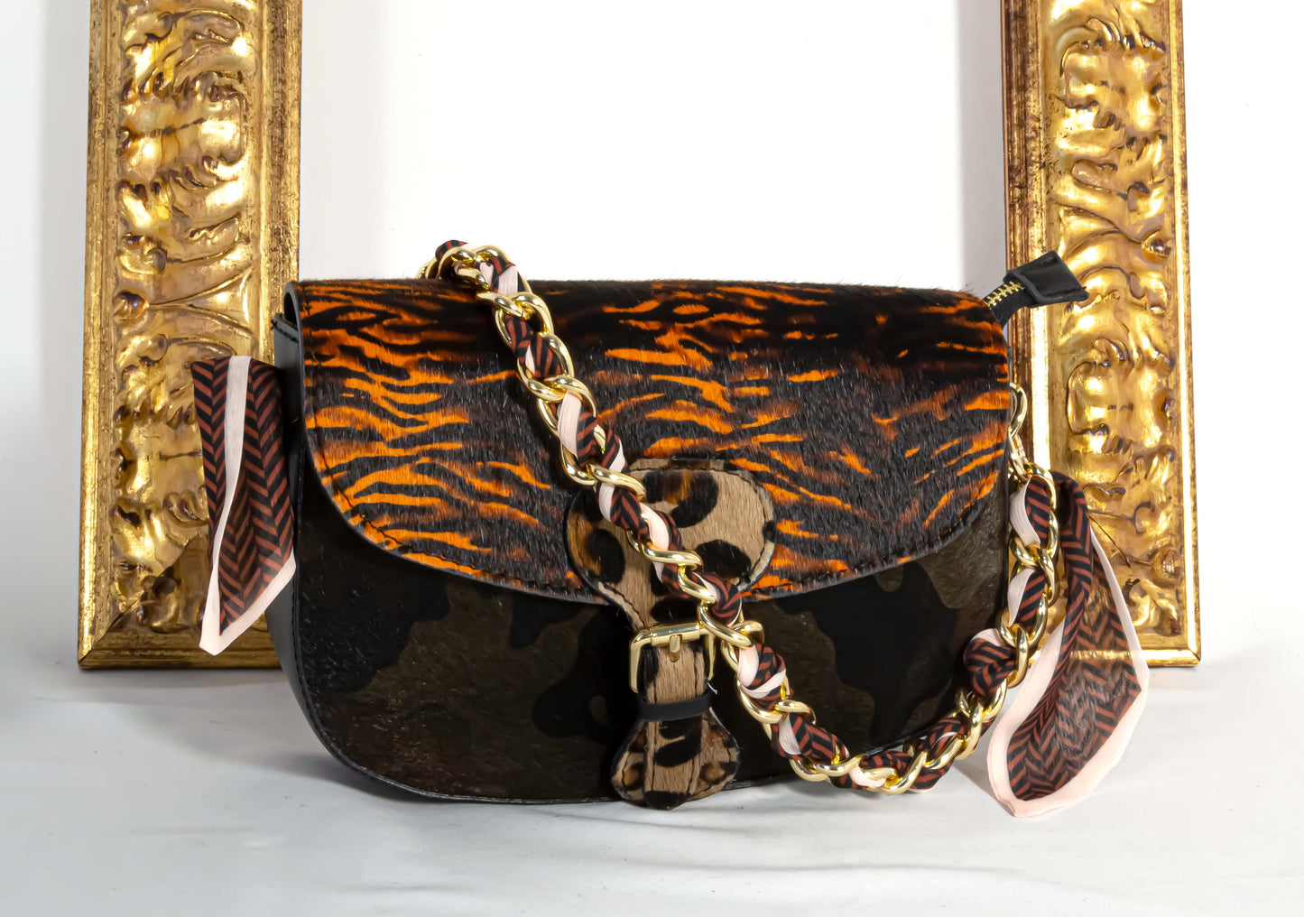 Mezzaluna in CAVALLINO con Catenina Foulard - 6 Varianti