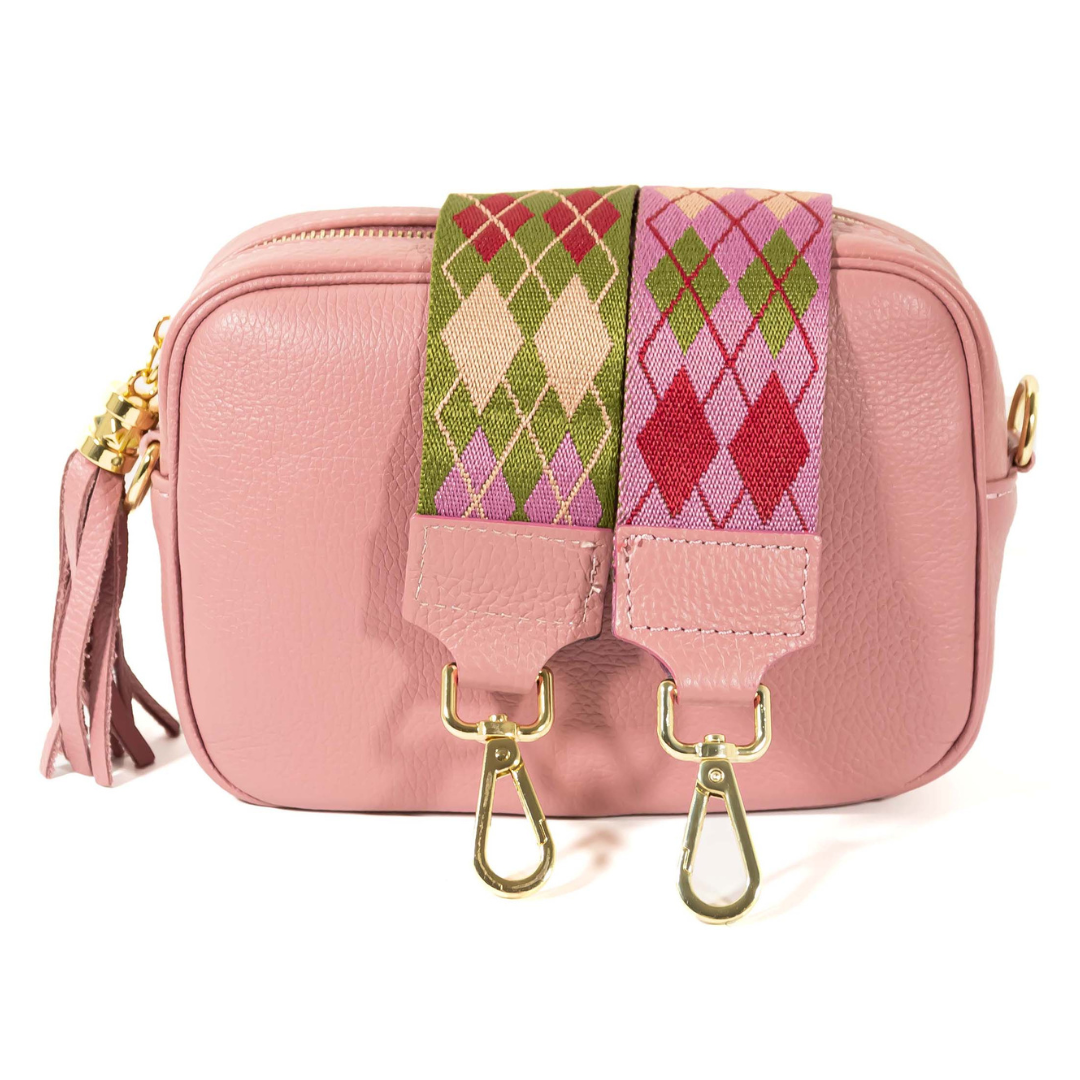 Camera Bag ROSA con Tracolla Abbinata - 2 Varianti