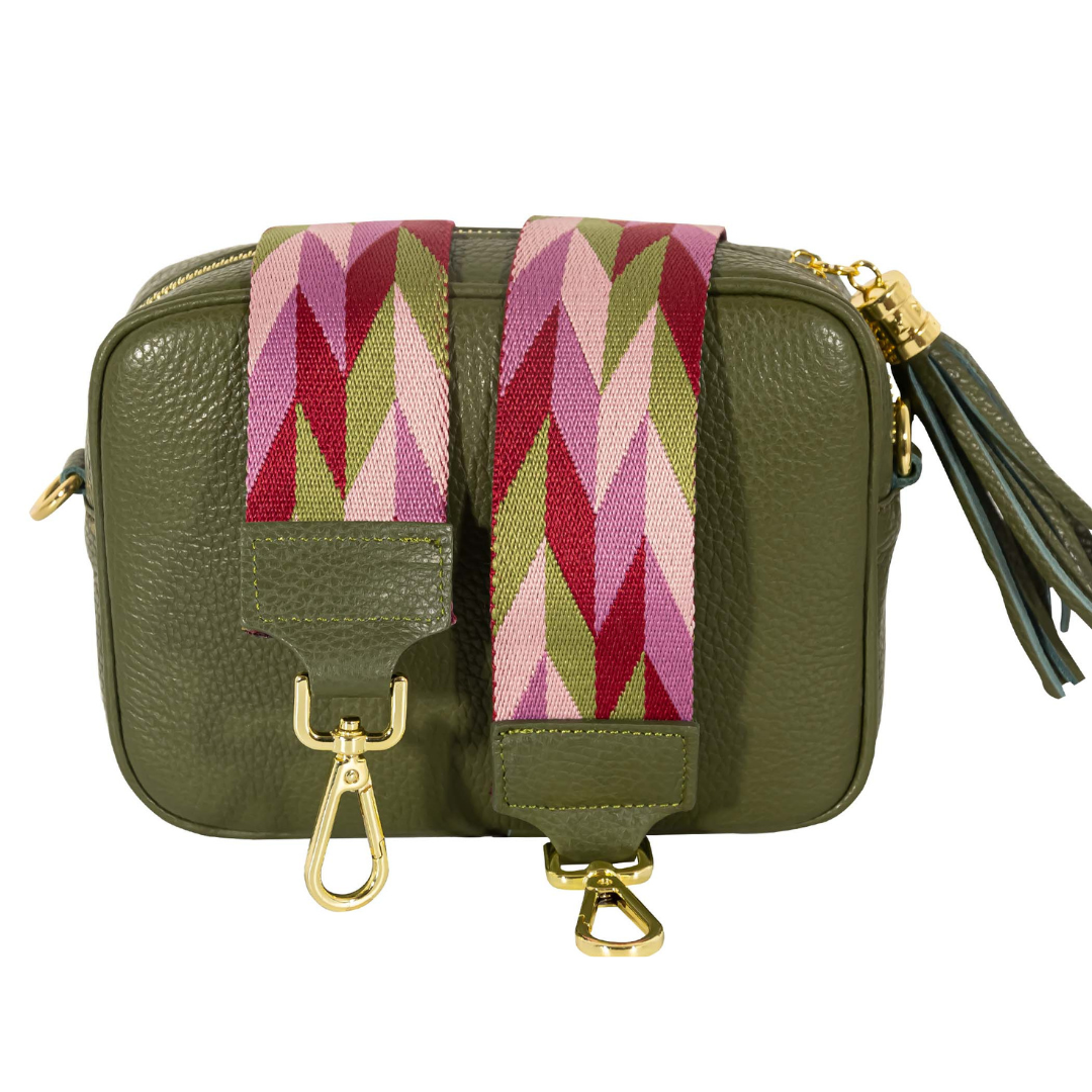 Camera bag TONALITà VERDI con Tracolla Abbinata - 18 Varianti
