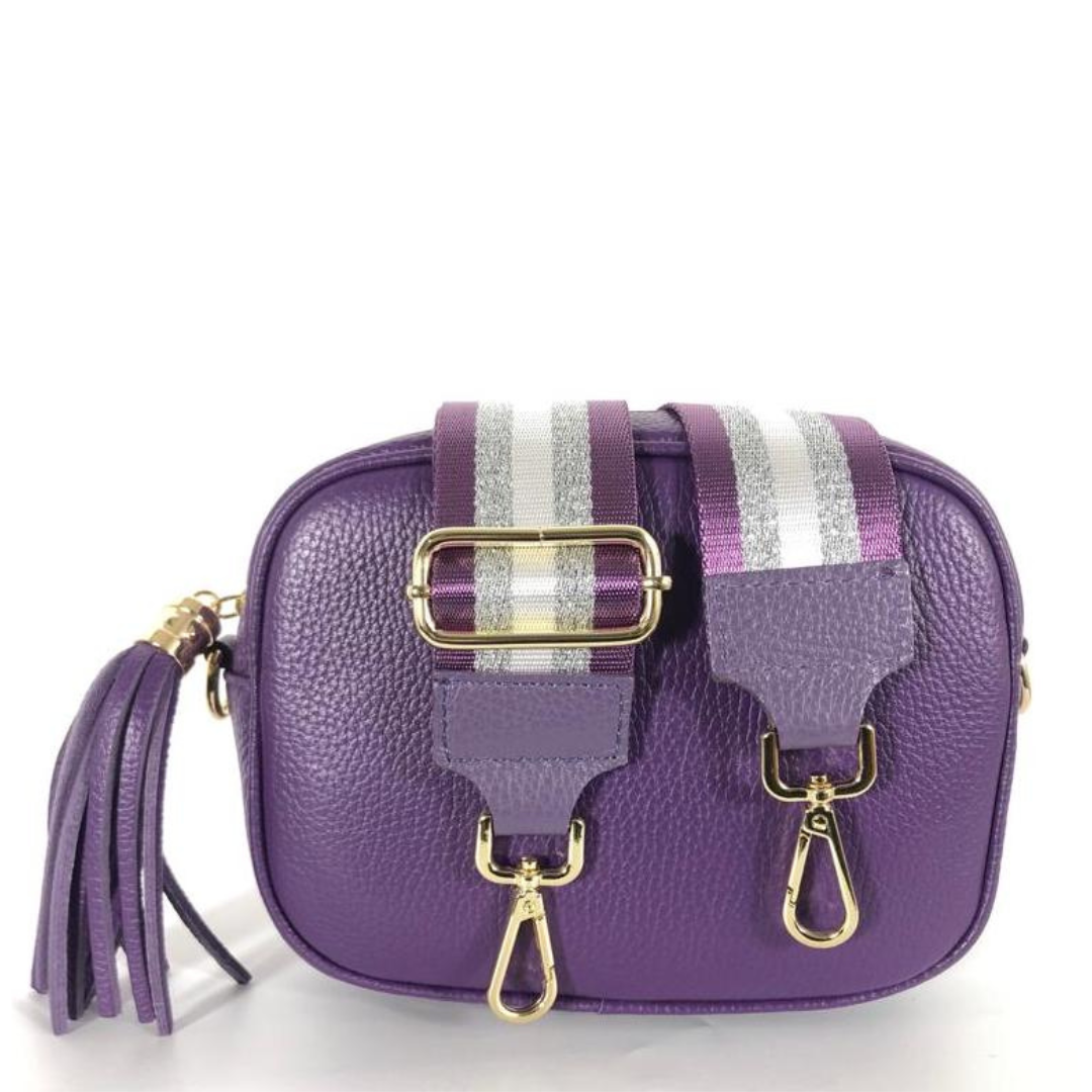 Camera Bag VIOLA con Tracolla Abbinata - 7 Varianti