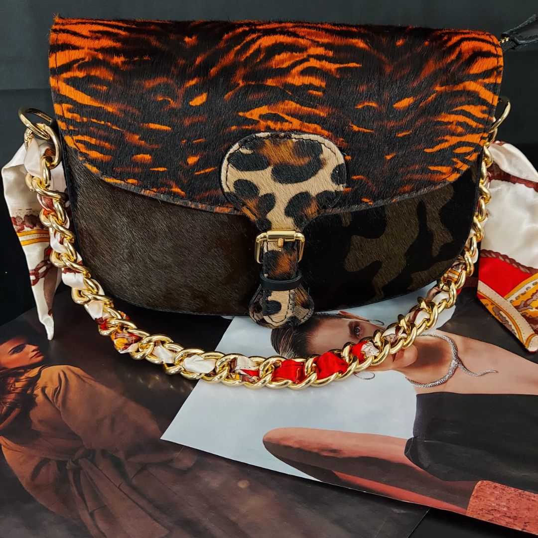 Mezzaluna in CAVALLINO con Catenina Foulard - 6 Varianti