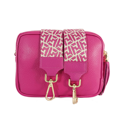 Camera Bag FUCSIA con Tracolla Abbinata - 6 Varianti