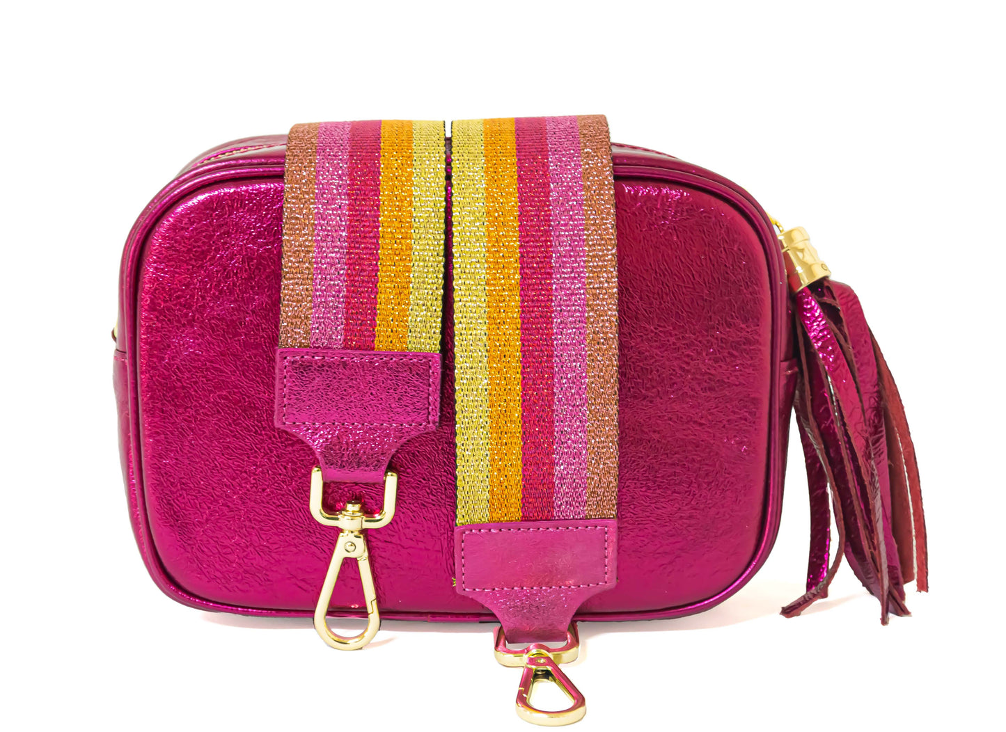 Camera Bag GLOW FUCSIA con Tracolla Abbinata Multicolor