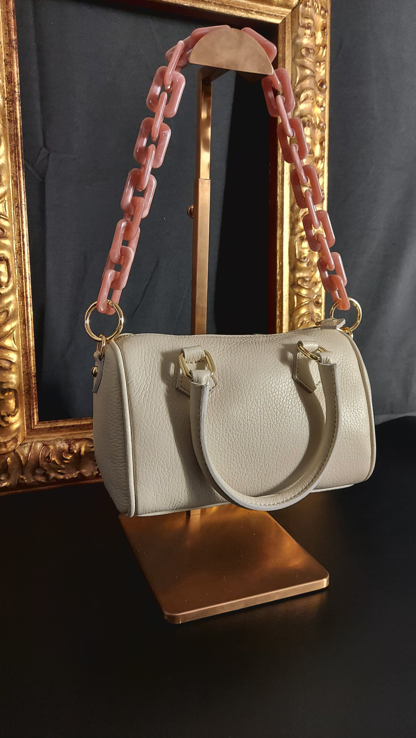 Bauletto Mini BEIGE con Catena Marmorea