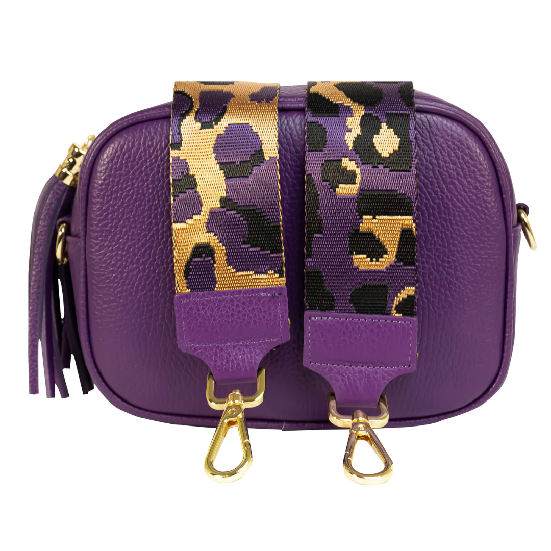 Camera Bag VIOLA con Tracolla Abbinata - 7 Varianti