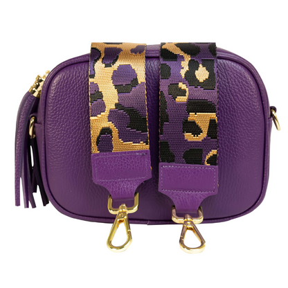 Camera Bag VIOLA con Tracolla Abbinata - 7 Varianti